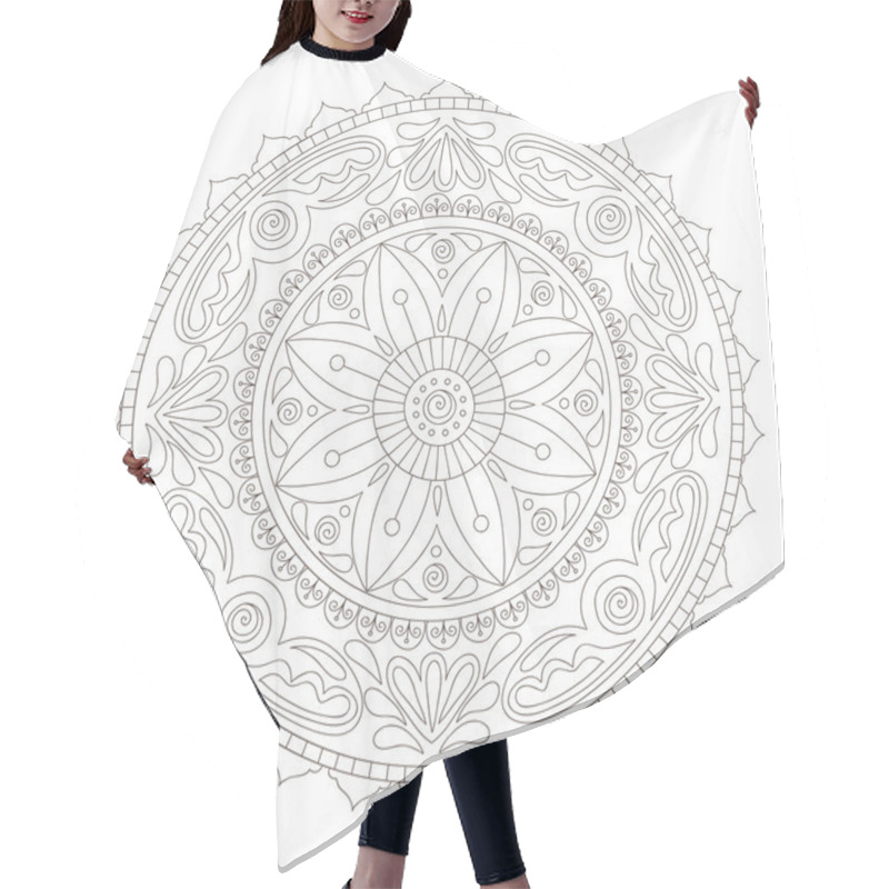 Personality  Mandala Doodle Hair Cutting Cape