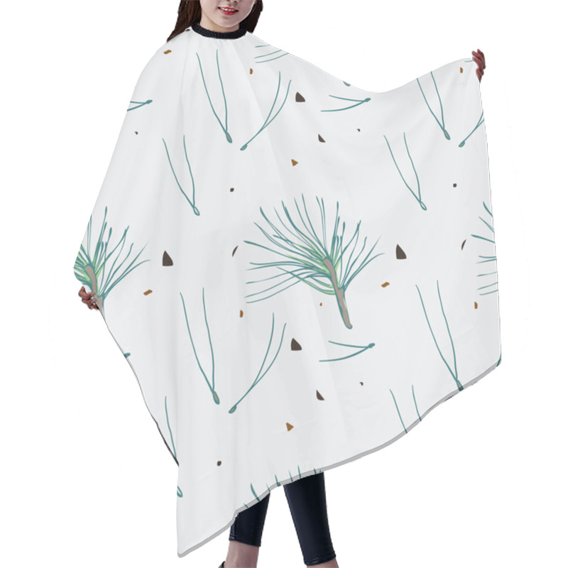 Personality  Coniferous Seamless Pattern Hair Cutting Cape