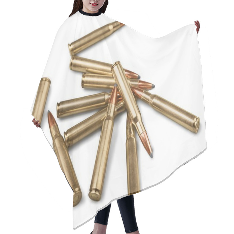 Personality  Bullets Isolated On  Background Hair Cutting Cape