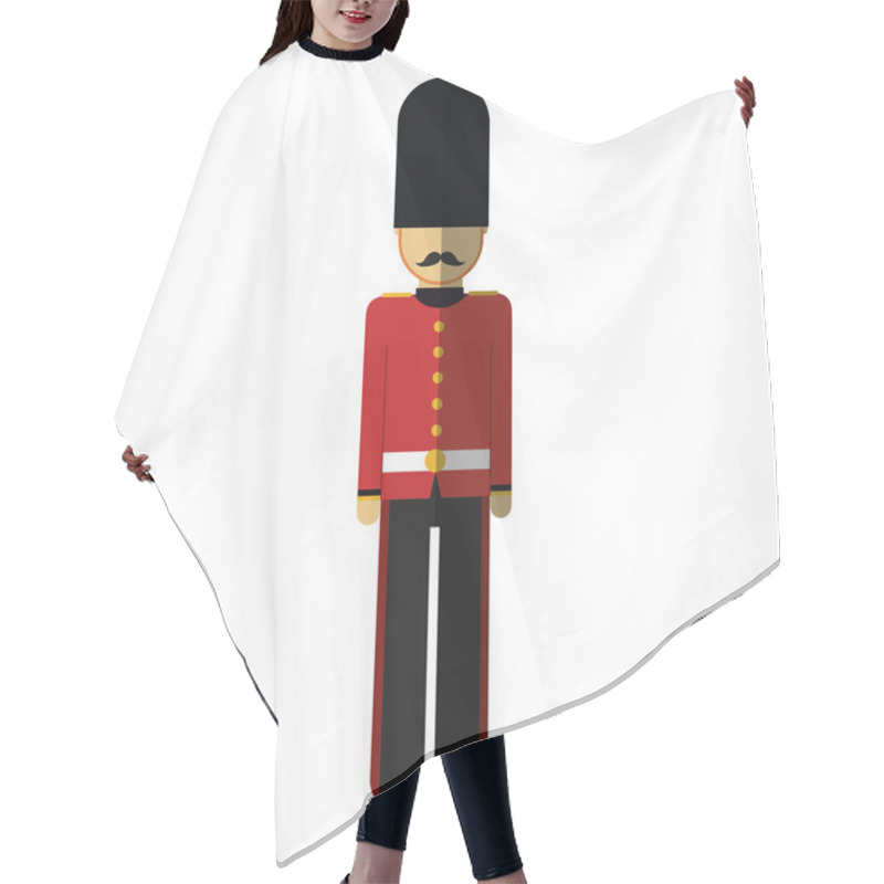 Personality  England Soldier Isolated Icon Hair Cutting Cape