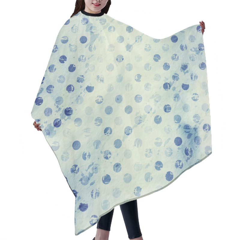 Personality  Grunge Dots Background Hair Cutting Cape