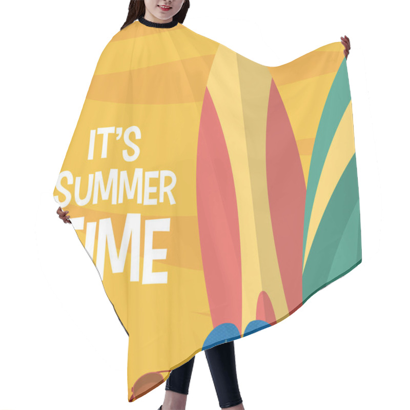 Personality  Its Summer Time Card Hair Cutting Cape