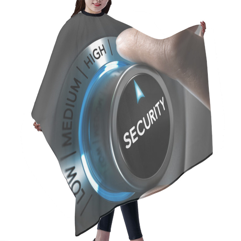 Personality  Security And Risk Management Concept Hair Cutting Cape