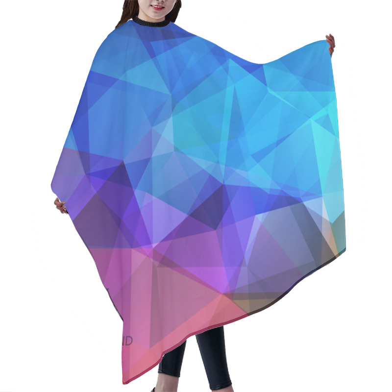 Personality  Abstract Polygonal Background. Triangles Hair Cutting Cape