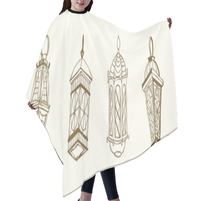 Personality   Ramadan Lantern Fanous Hair Cutting Cape