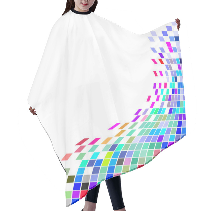 Personality  Square Mosaic Hair Cutting Cape