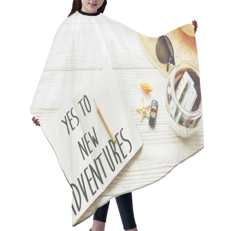 Personality  New Adventure Text Hair Cutting Cape