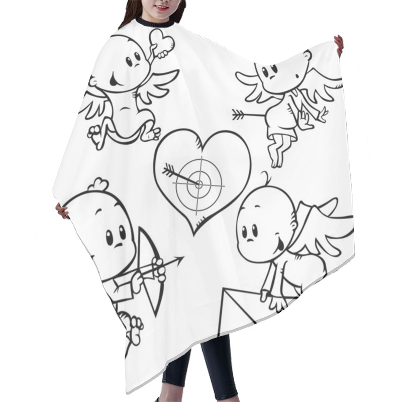 Personality  Valentine Angels Hair Cutting Cape