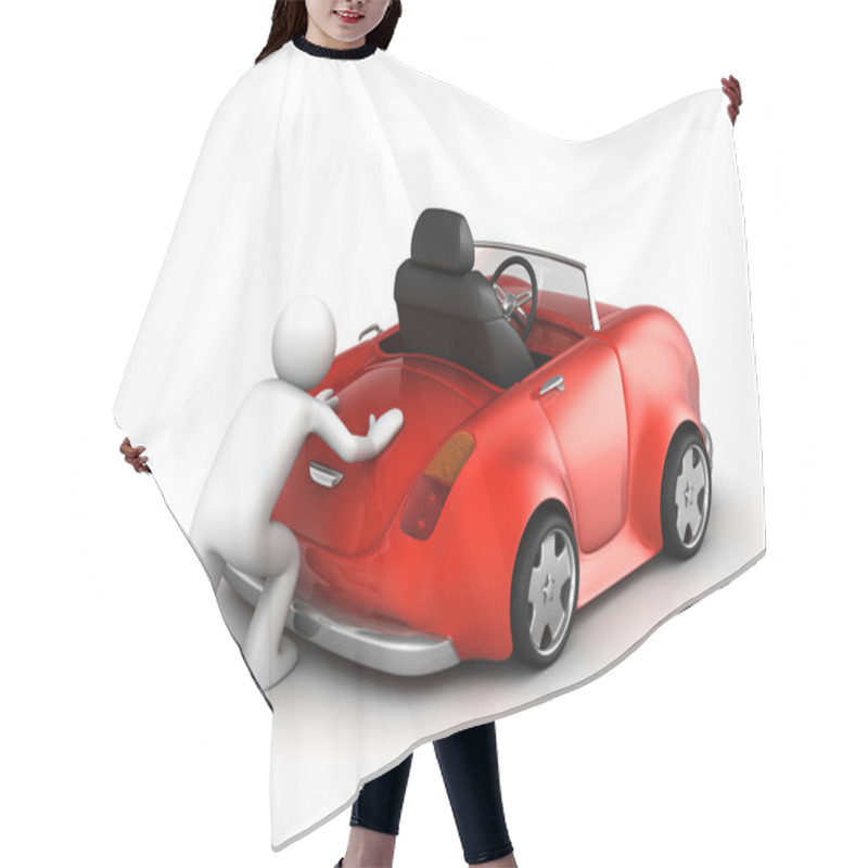 Personality  Microworld Collection - Pushing Failed Car Hair Cutting Cape