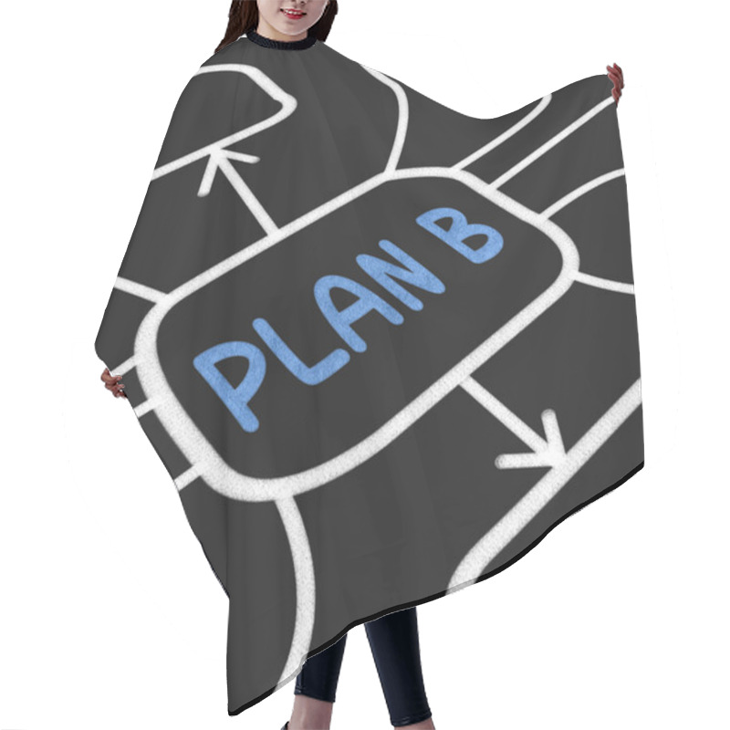 Personality  Plan B Diagram Shows Contingency Or Fallback Hair Cutting Cape