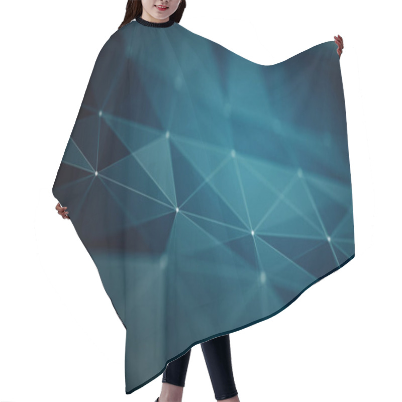 Personality  Abstraction Geometrical Composition For Design Hair Cutting Cape