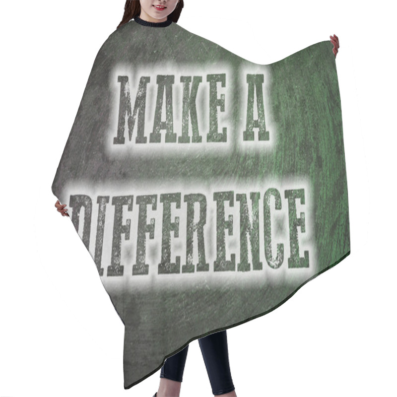 Personality  Make A Difference Concept Hair Cutting Cape