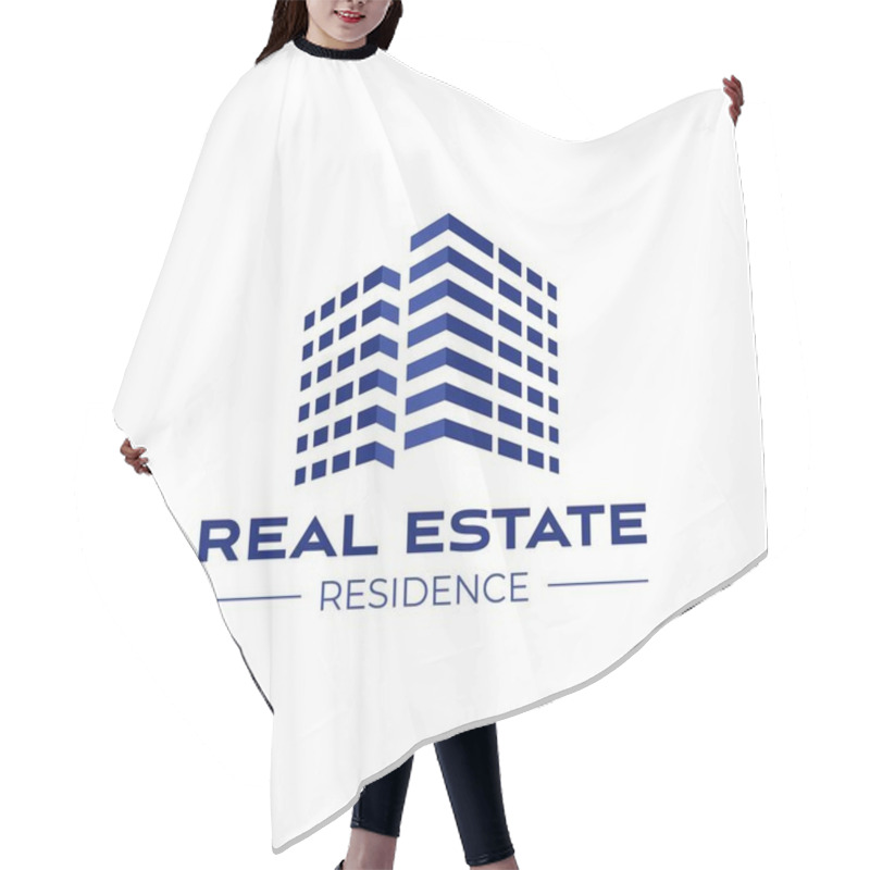 Personality  Real Estate Logo Design Template. Perspective View Of Buildings. Residence Logo Construction Logo. Skyscraper Logo. Rental. Business. Branding. Hair Cutting Cape