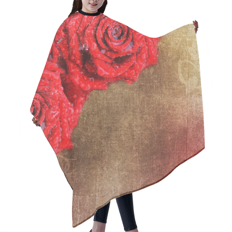 Personality  Backgrounds With Red Roses For Valentines Hair Cutting Cape