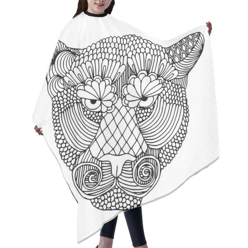 Personality  Tiger Illustration Hair Cutting Cape