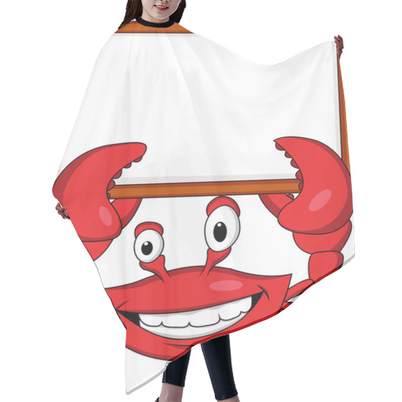 Personality  Crab With Blank Sign Hair Cutting Cape