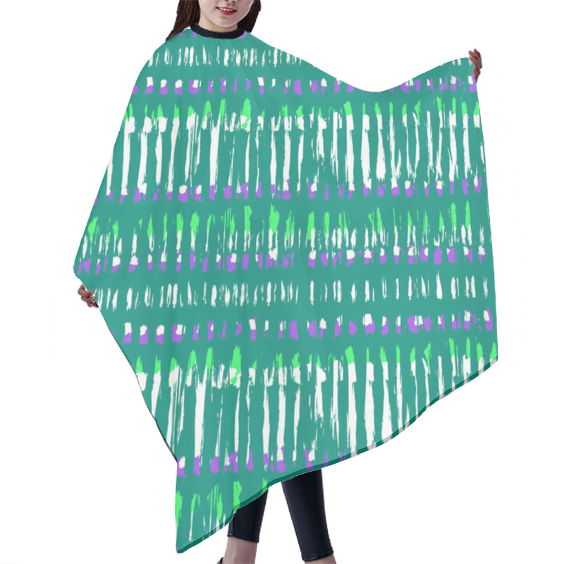 Personality  Ethnic Hand Painted Vector Seamless Pattern Hair Cutting Cape