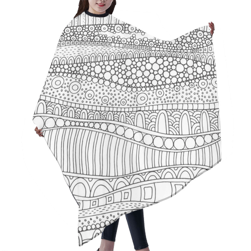 Personality  Artistical Ethnic Pattern Hair Cutting Cape