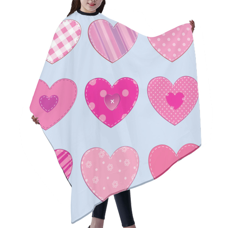 Personality  Hearts Hair Cutting Cape