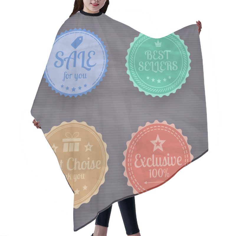 Personality  Collection Of High Quality Labels Hair Cutting Cape