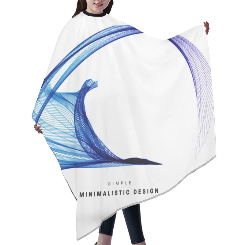 Personality  Abstract Perspective Curve  Hair Cutting Cape