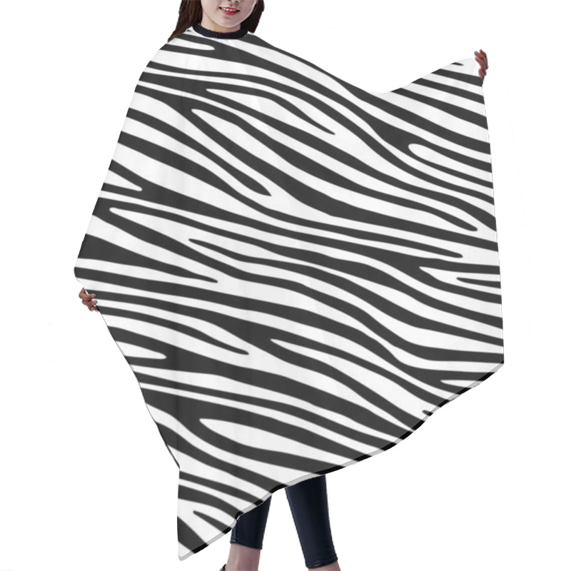 Personality  Zebra Background Hair Cutting Cape