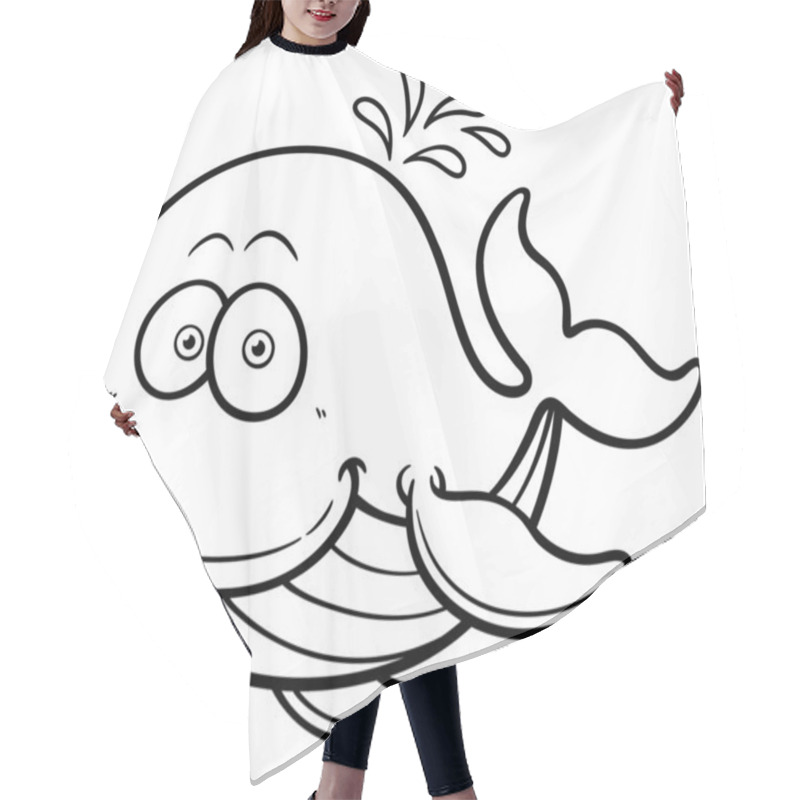 Personality  Whale Hair Cutting Cape