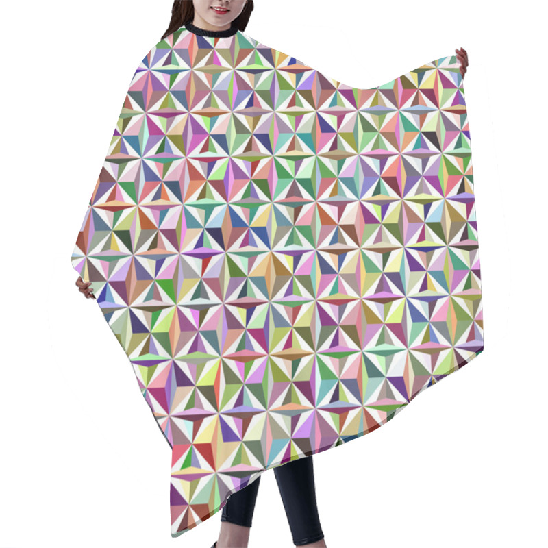 Personality  Triangle Seamless Pattern Hair Cutting Cape