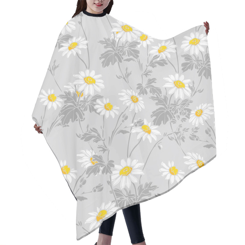 Personality  Pretty Daisy Seamless Background Hair Cutting Cape