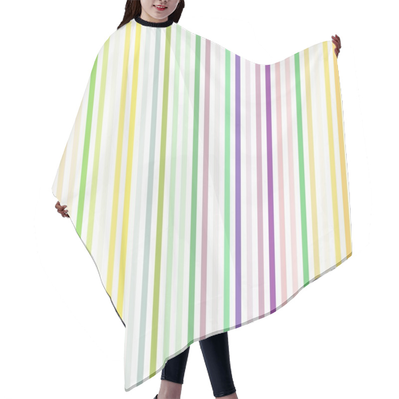 Personality  Light Vertical Line Background And Seamless Striped,  Retro. Hair Cutting Cape