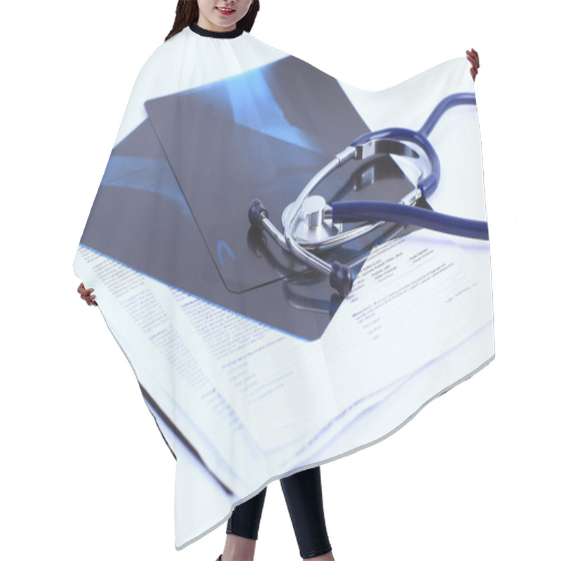 Personality  Medical Image Handle Paper Hair Cutting Cape