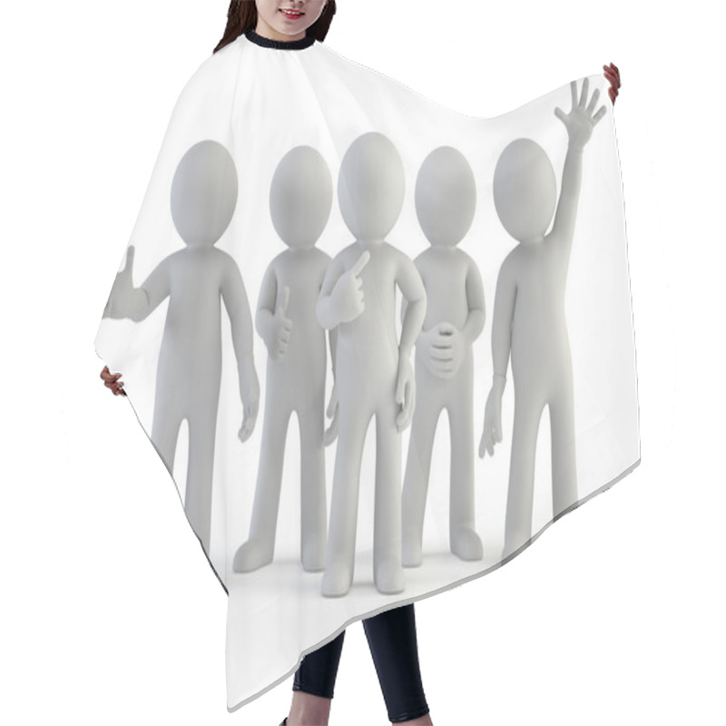 Personality  3d Small People - Best Group Hair Cutting Cape