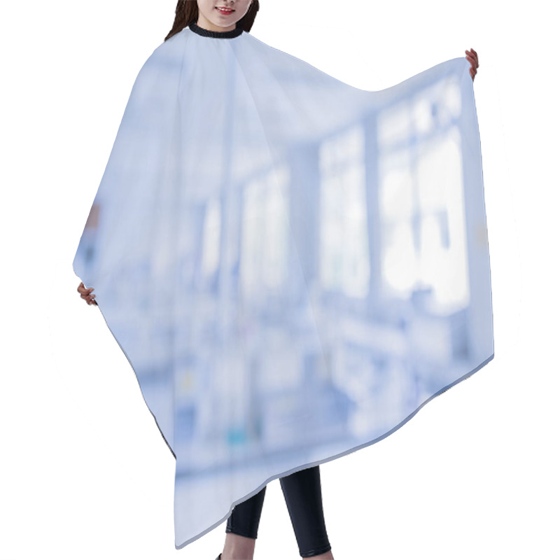 Personality  Blur Image Of Modern Laboratory For Pharmacy Background Usage . Hair Cutting Cape