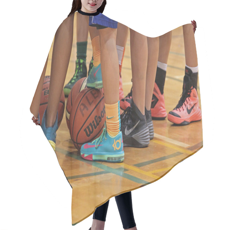 Personality  Basketball Socks 022 Hair Cutting Cape