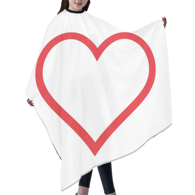 Personality  Heart Flag In The Shape Of The National Flags. 3d Illustration Hair Cutting Cape