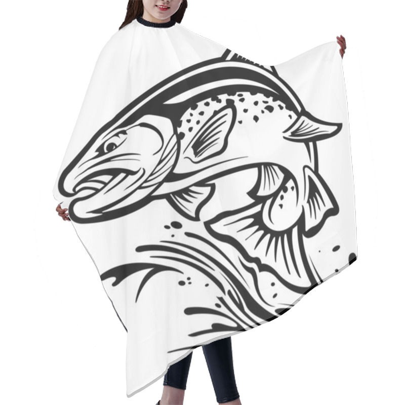 Personality  Trout Hair Cutting Cape