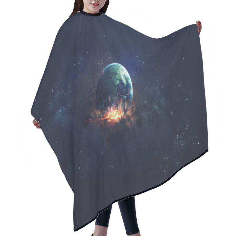 Personality  Galaxy In Space, Beauty Of Universe, Black Hole. Elements Furnished By NASA Hair Cutting Cape