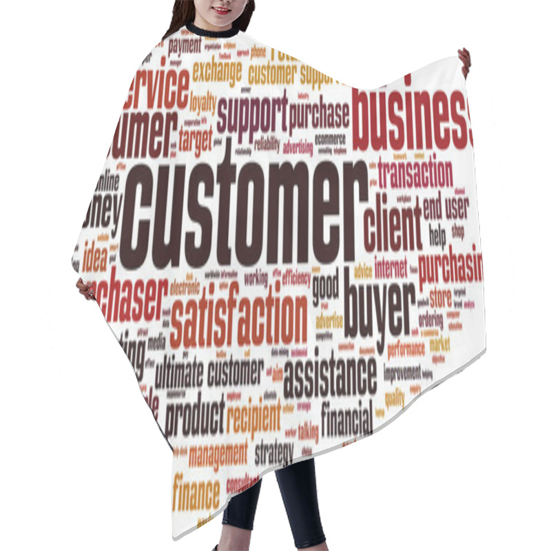 Personality  Customer Word Cloud Hair Cutting Cape