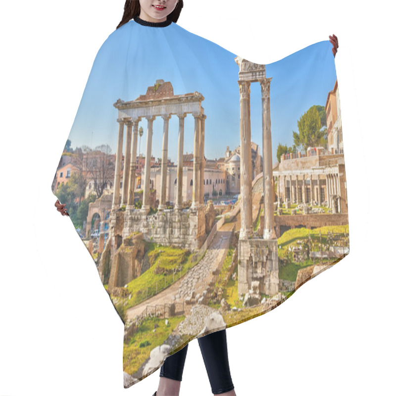 Personality  Roman Ruins In Rome, Forum Hair Cutting Cape