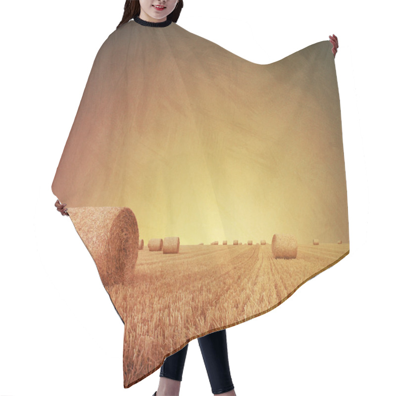 Personality  Straw Bales Hair Cutting Cape