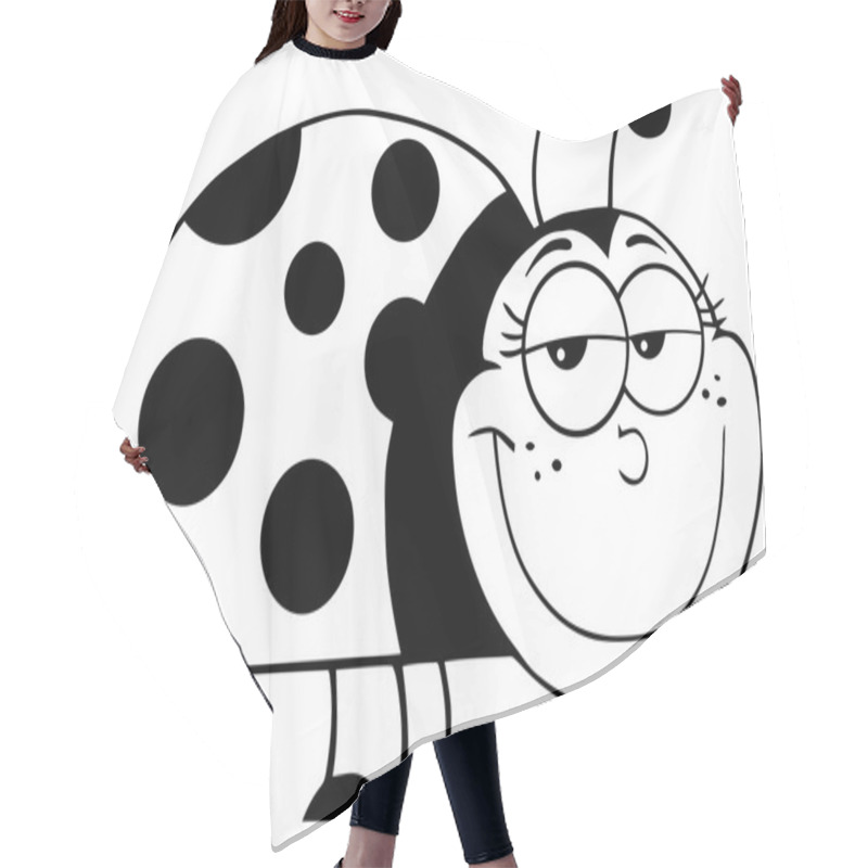 Personality  Ladybug Mascot Cartoon Character Hair Cutting Cape