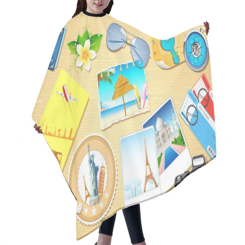 Personality  Travel Background Hair Cutting Cape