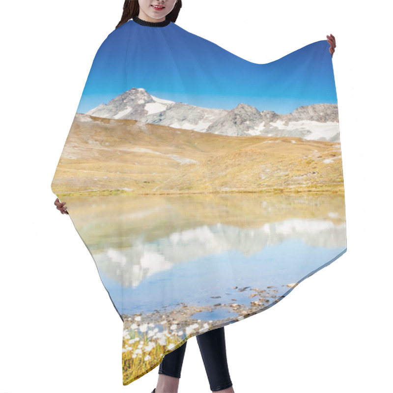 Personality  Grossglockner In Austria Mirrored On Alpine Pond Hair Cutting Cape