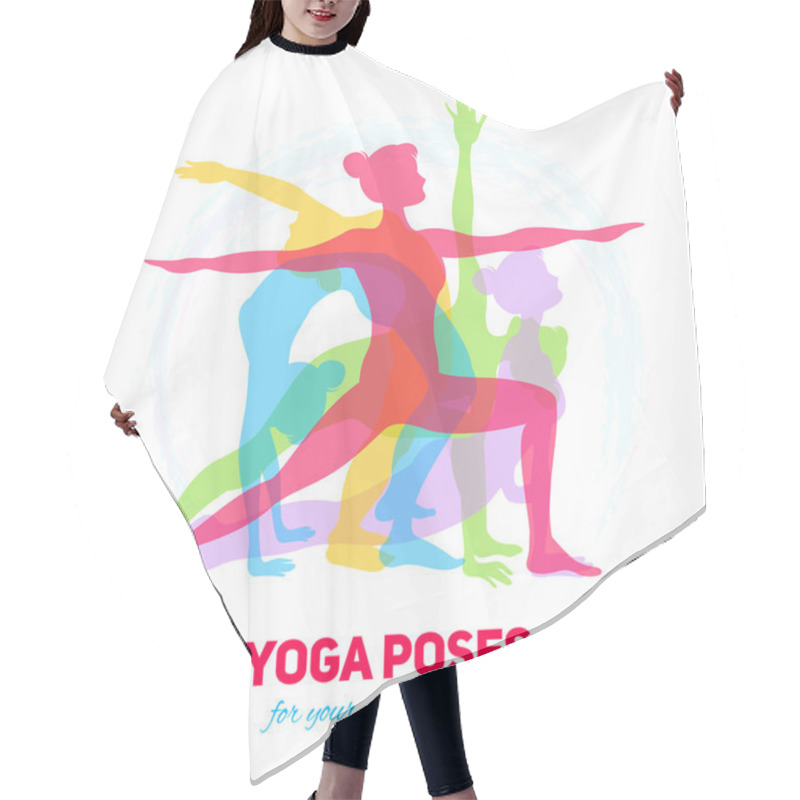 Personality  Yoga Fitness Concept Hair Cutting Cape