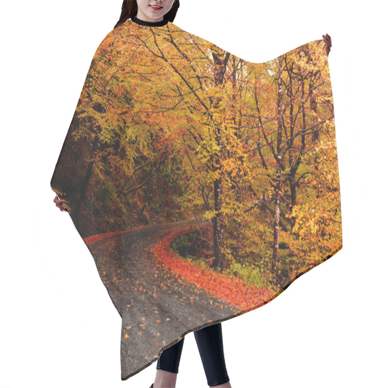 Personality  Autumn Landscape Hair Cutting Cape