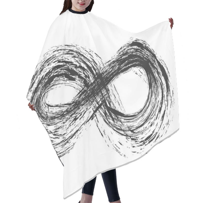 Personality  Doodle Symbol Of Infinity Hair Cutting Cape