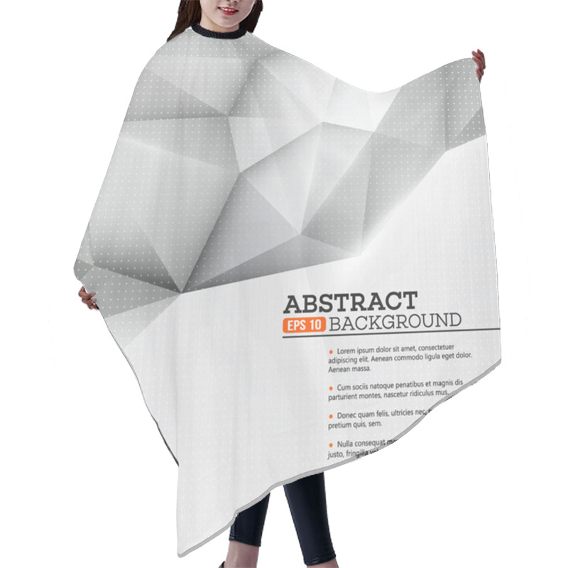 Personality  Low Polygon Geometry Shape. Vector Illustration Hair Cutting Cape