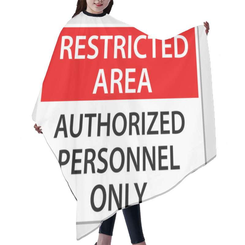 Personality  Authorized Personnel Only Sign Hair Cutting Cape