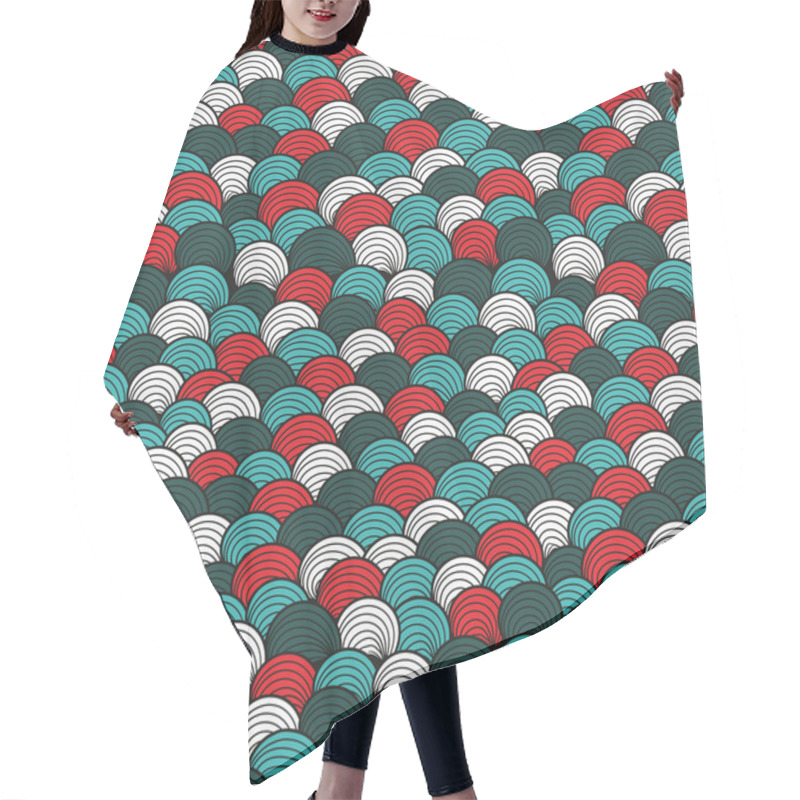 Personality  Seamless Pattern Hair Cutting Cape