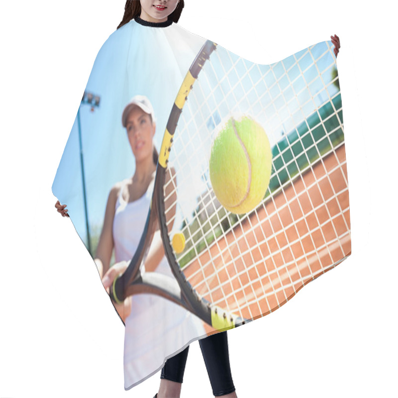 Personality  Playing Tennis Hair Cutting Cape